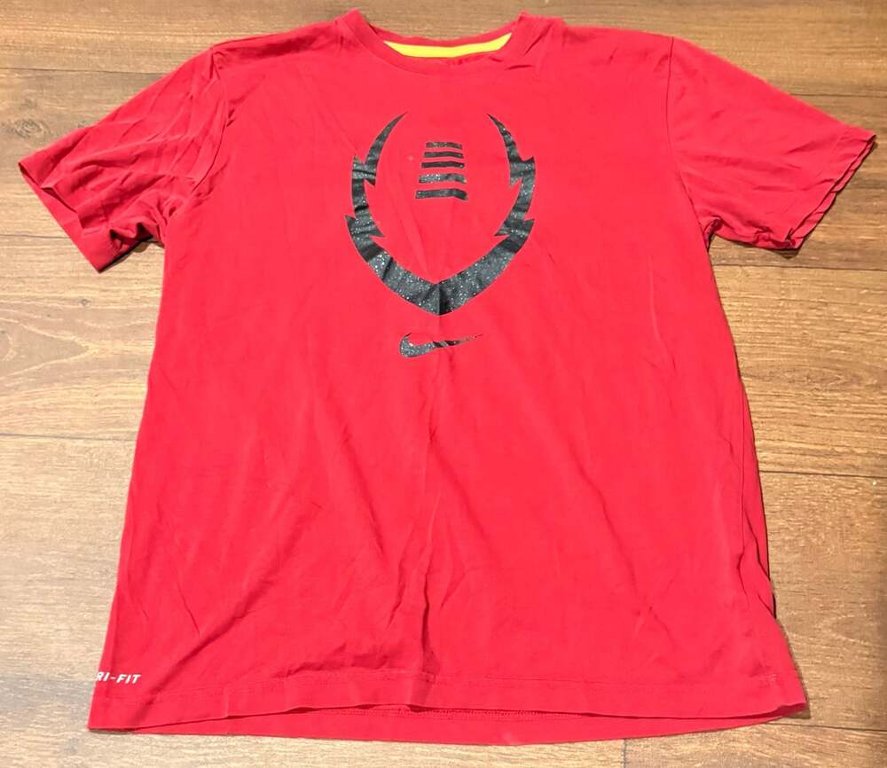 Nike Dri-Fit Red Graphic Short Sleeve T-Shirt